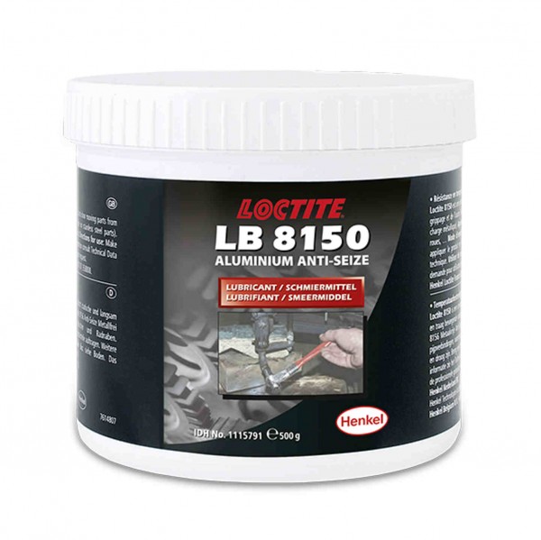 LOCTITE LB 8150 silberfarbener, mineralölbasierter Aluminium-Anti-Seize Schmierstoff, 500 g Dose