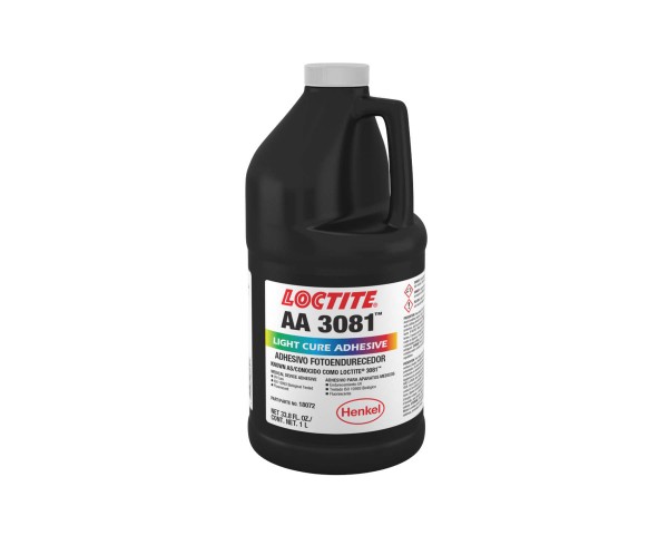 LOCTITE AA 3081, UV-härtender Acrylatklebstoff, 1 l Flasche